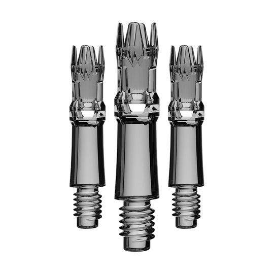 Náhradní hřídele L-Style L-System - čiré černé Ein Set von Ersatzshafts in transparentem Schwarz ist zu sehen. Die Shafts sind zusammen abgebildet.