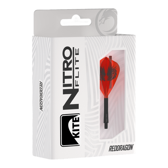 Red Dragon Nitro Flite - Jonny Clayton Kite Flights Das Bild zeigt die Red Dragon Nitro Flite - Jonny Clayton Kite Flights. Es handelt sich um spezielle Flights für Darts, entworfen im Jonny Clayton Design.