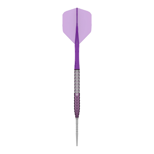 Ocelové šipky Caliburn Awakening ET Abgebildet sind die Caliburn Awakening E.T. Steeldarts aus einer anderen Perspektive. Die Besonderheiten des Steeldarts sind sichtbar.
