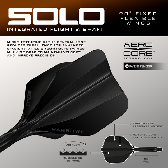 Dardos blandos Harrows Tungsten Trinity Abbildung der Harrows Wolfram Trinity Softdarts. Diese Softdarts sind für präzises Dartspiel entworfen.