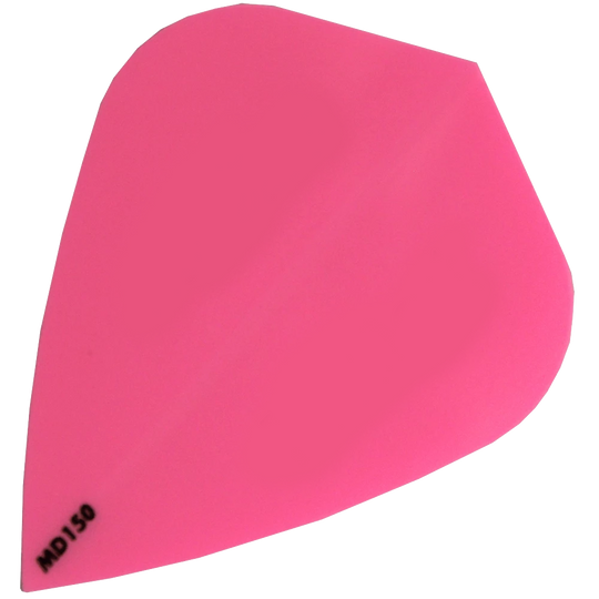 MD150-Kite-Pink Das Bild zeigt ein pinkes Dartflight in der Form eines Drachens. In der unteren Ecke steht die Bezeichnung "MD150".