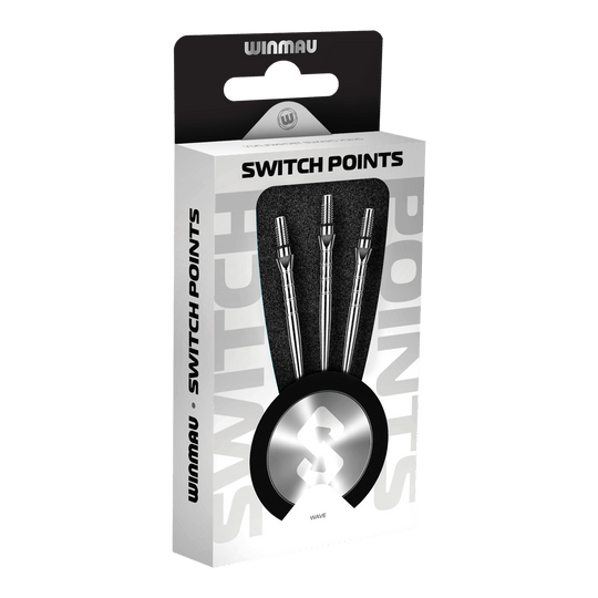Stalowe groty do lotek Winmau Switch Point Wave – efekt srebrny Abgebildet sind die Winmau Switch Point Wave Steeldartspitzen im Silver Effect. Die Spitze ist für Dartpfeile geeignet und sorgt für einen besonderen Look.