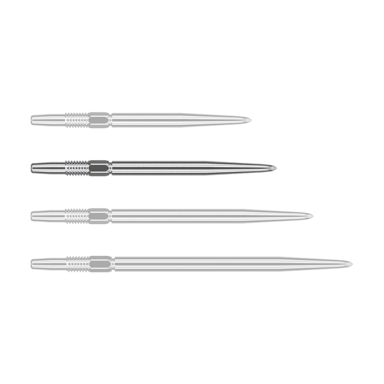 Richt op Swiss Point Silver darttips