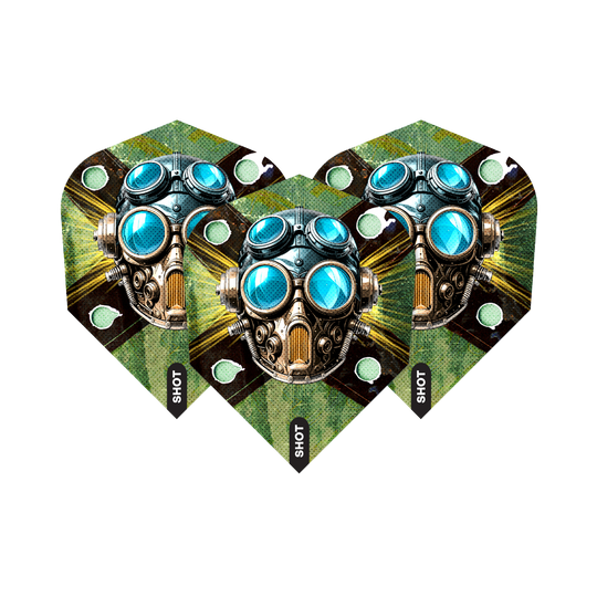 Lety do Shot Badlands Krush No6 Abgebildet sind die Shot Badlands Krush No6 Flights. Es handelt sich um ein Set Dartflights.