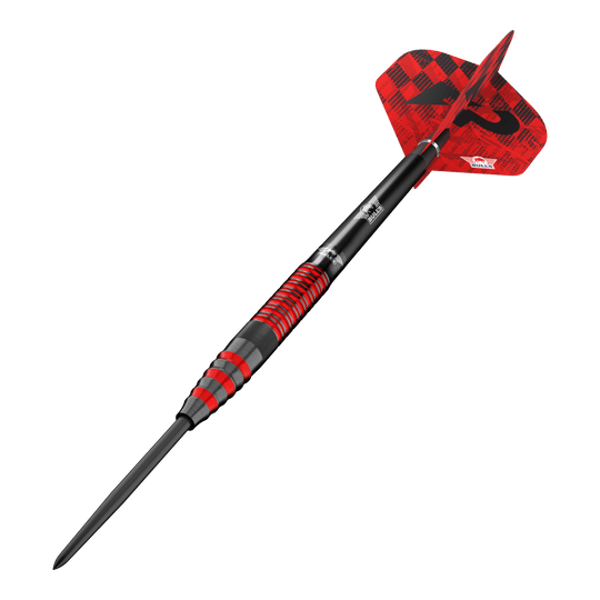 Bulls NL Florian Preis Steeldarts - 23g Bulls NL Florian Preis Steeldarts - 23g ist auf dem Bild dargestellt. Die Steeldarts werden aus einer zusätzlichen Ansicht präsentiert.