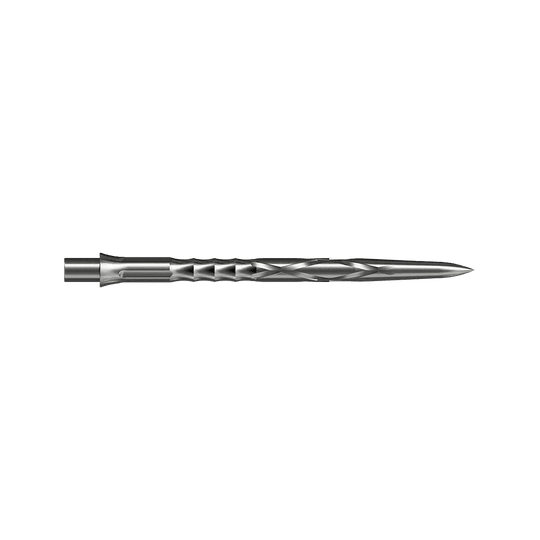 Pointes de fléchettes en acier Caliburn System - HAN G2 - Argent Gezeigt wird eine silberne Steeldartspitze Caliburn Evo System HAN G2 in 36 mm Länge. Die Spitze ist für Steeldarts gedacht.