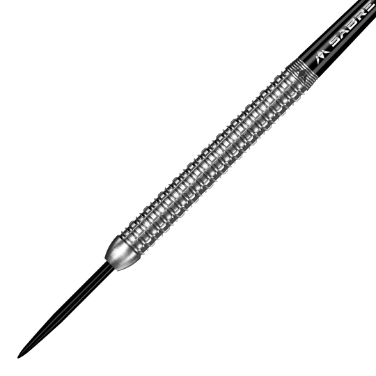 Freccette in acciaio argento Mission Jack Tweddell Ein Bild mit dem Dateinamen M002000_Mission_Jack_Tweddell_Silver_Steeldarts_2. Es zeigt vermutlich ein silbernes Steeldart-Produkt.