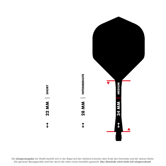 Winmau Fusion Flight Shaft System Standard Gelb