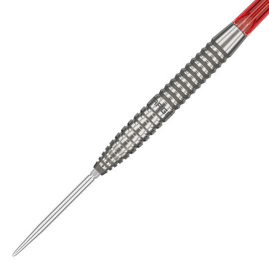 Ocelové šipky Target Group O 02 Swiss Points Das Bild zeigt das Target Group O 02 Swiss Points Steeldarts Set. Die Schäfte und Spitzen sind gut zu sehen.