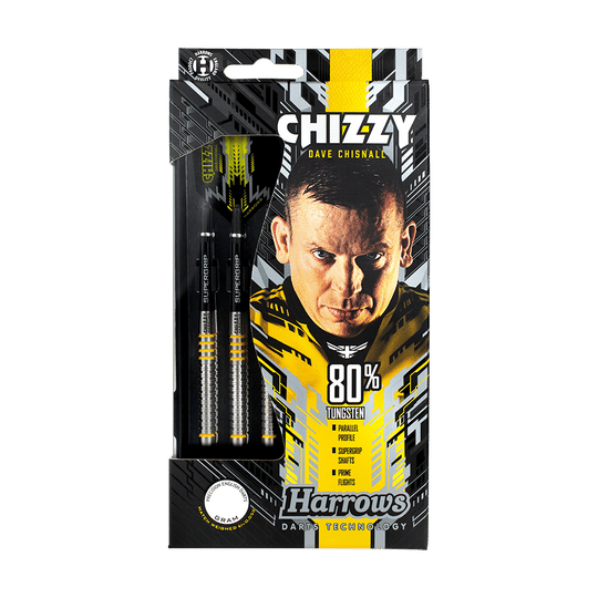 Harrows Dave Chisnall Chizzy 80% steel darts