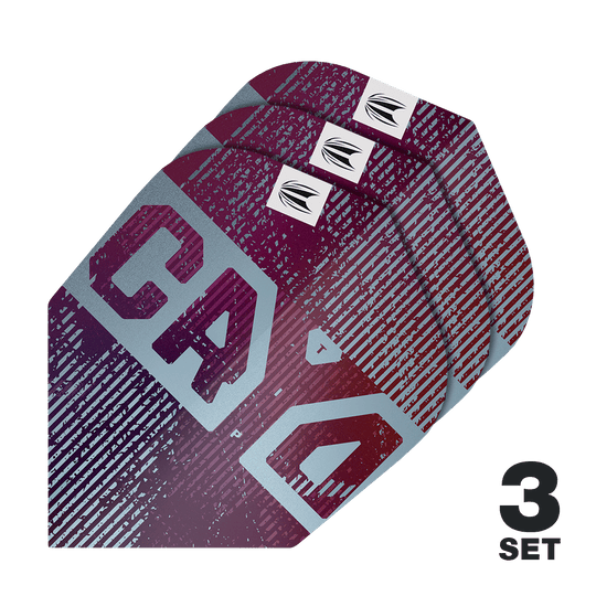 Zu sehen sind die Target Pro Ultra Cryo No6 Flights - 3 Sets. Sie bieten Ersatzflights für Dartspieler.