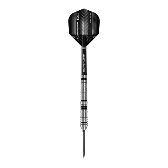 Fléchettes en acier Harrows Supergrip à pointe rapide conique Abgebildet sind die Harrows Supergrip QP Tapered Quick Point Steeldarts. Sie eignen sich ideal für Steeldartspieler auf jedem Niveau.