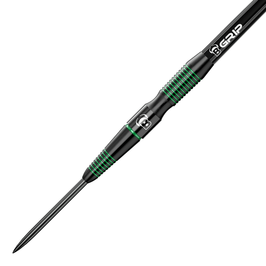 Abgebildet sind die Bulls Brian Raman G2 Steeldarts. Das Produkt ist für Dartspieler entwickelt.