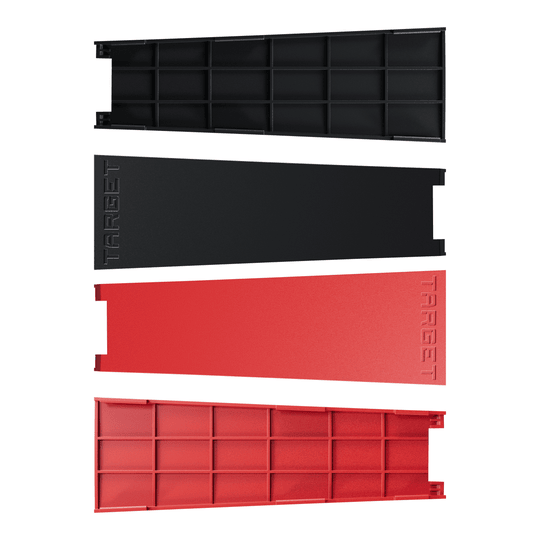 Chrániče nohou Target OMNI Das Bild zeigt Target OMNI Leg Protectors. Sie werden zum Schutz der Beine verwendet.