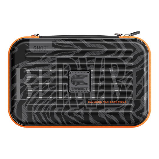 Zu sehen ist das Takoma XL Ghost Series Raymond Van Barneveld Dartcase. Die Tasche bietet Schutz und Stil für Dartspieler.