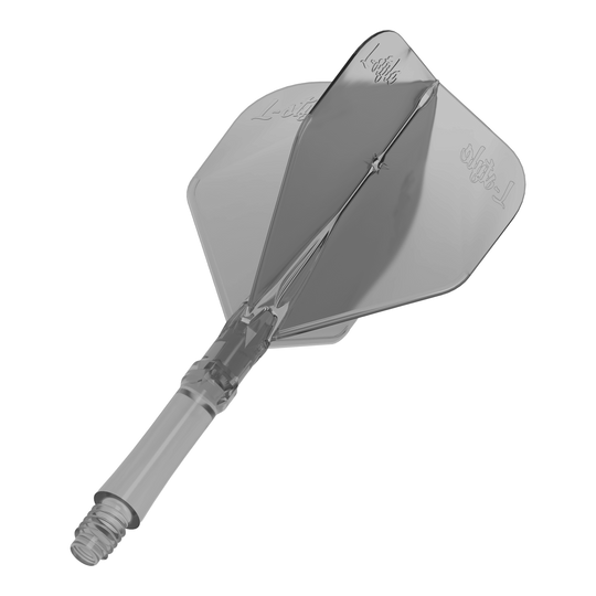 L-Style L-Sytem Flights - Clear Black-190 Zu sehen sind die L-Style L-System Flights - Clear Black. Die Flights sind schwarz-transparent und für Darts geeignet.