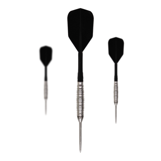 Zu sehen ist ein Set der Caliburn Wolfpack W5 Steeldarts - 22g. Das Set umfasst mehrere Steeldarts mit 22 Gramm Gewicht.