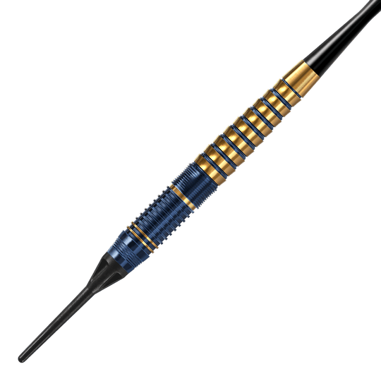 Dardos blandos de latón premium Harrows Nox Harrows Nox Premium Brass Softdarts. Abgebildet sind hochwertige Softdarts aus Messing von Harrows.