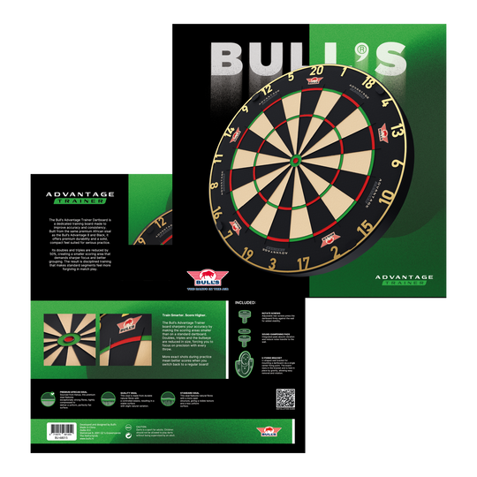 Ocelový terč Bulls NL Advantage 8 TRAINER Das Produkt zeigt Bulls NL Advantage 8 TRAINER Steeldartboard. Das Dartboard ist speziell für Trainingseinheiten entwickelt.