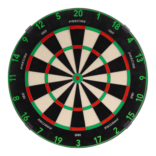 Precise 180 Endorphine Steeldartboard mit Nummernring - Emerald Green Zu sehen ist das Precise 180 Endorphine Steeldartboard mit Nummernring in Emerald Green. Dieses Produkt eignet sich ideal für Dartspieler.