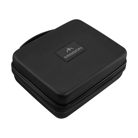 Mission Luxor Dart-Wallet Ein schwarzes Dart-Wallet ist auf dem Bild zu sehen. Es handelt sich um das Modell Mission Luxor.