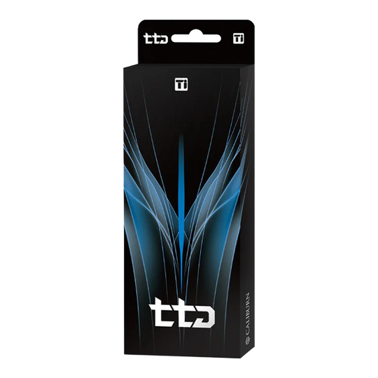 Caliburn TTD Complete Titanium T1 Stříbrné Steeldarts - 5g Das Bild zeigt die Caliburn TTD Complete Titanium T1 Silver Steeldarts - 5g. Die Steeldarts bestehen aus hochwertigem Titan und glänzen in Silber.