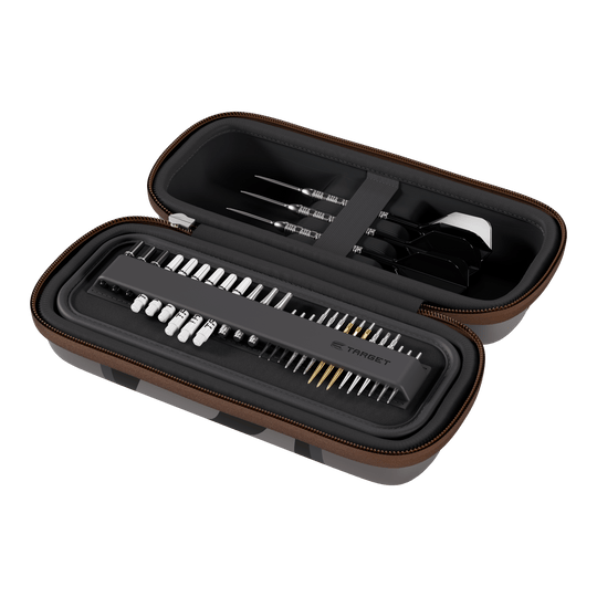Pouzdro na šipky Target Star Wars Boa – Mandalorian Hier sieht man das Target Star Wars Boa Dartcase - Mandalorian. Dieses Dartcase zeigt ein Mandalorian-Motiv aus dem Star Wars Universum.