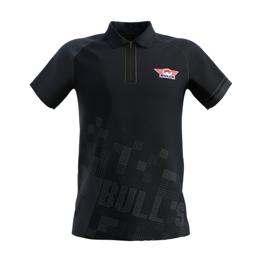 Bulls NL Plain Black Dart polo shirt