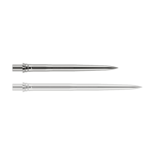 Puntas de dardo Caliburn EVO - Lisas - Plateadas Auf dem Bild sind vermutlich EVO121 Caliburn EVO Dartspitzen EZ Smooth in Silber, 28mm, abgebildet. Diese Softdartspitzen sind für elektronische Dartscheiben geeignet.
