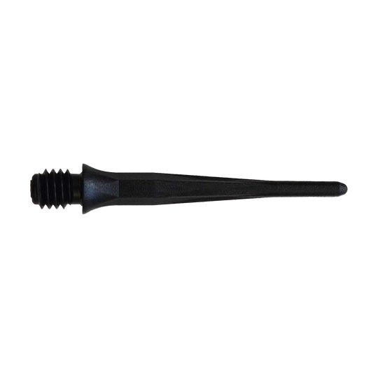 Puntas de dardo blandas Caliburn 2BA negras - paquete de 50 Hier sieht man die Caliburn 2BA Softdartspitzen in Schwarz als 50er Packung. Die Spitzen sind ideal für Softdartspiele geeignet.