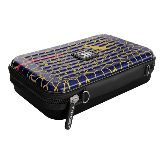Pouzdro na šipky Target Takoma Josh Rock XL Dies ist das Target Takoma Josh Rock XL Dartcase. Das Etui hat ein auffälliges Design mit blauen, gelben und roten Mustern sowie einem Reißverschluss.