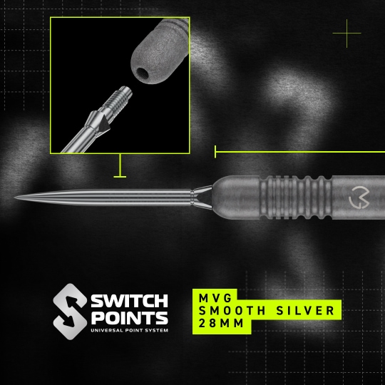 Winmau Michael Van Gerwen TS Switch Point Steeldarts Das Produkt zeigt Winmau Michael Van Gerwen TS Switch Point Steeldarts. Die Darts besitzen ein modernes Design.