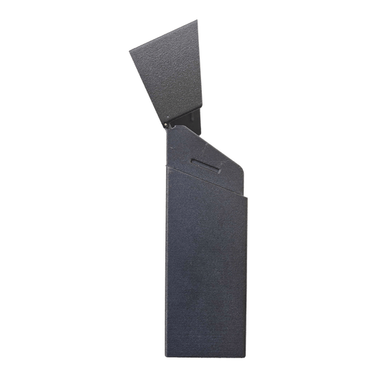 Smoke 180 Dartcase mit eigenem Design - Schwarz Detail von Smoke 180 Dartcase mit eigenem Design, Farbe Schwarz. Das Etui ist von der Seite zu sehen.