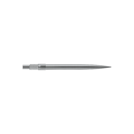 Harrows Quick Point Dartspitzen - Silber Das Bild zeigt Harrows QuickPoint Dartspitzen in Silber mit einer Länge von 30mm. Es handelt sich um eine Produktabbildung der Dartspitzen.