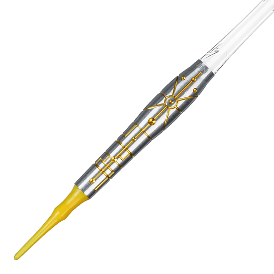 Freccette morbide Caliburn Starships Series Falcon - 20 g Dieses Bild zeigt die Caliburn Starships Series Falcon Softdarts - 20g. Der Softdart hat eine spezielle Optik für Dartspieler.