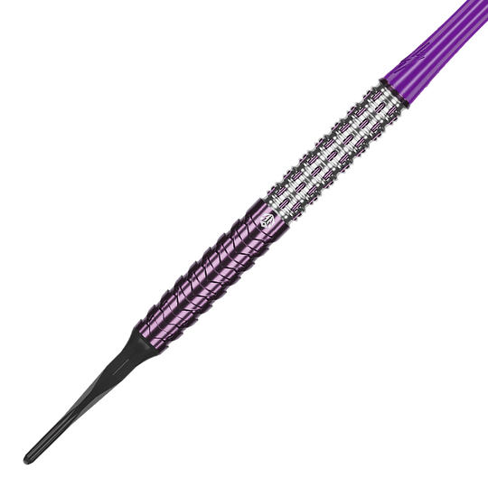 Měkké šipky Caliburn Awakening ET - 20,5 g Das Bild zeigt die Caliburn Awakening E.T. Softdarts - 20,5g. Die Darts liegen prominent vor weißem Hintergrund.