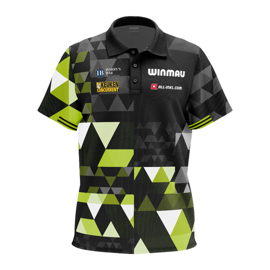 Winmau Michael Van Gerwen Fan-Edition Poloshirt Poloshirt der Winmau Michael Van Gerwen Fan-Edition. Das Produkt ist als Fanartikel für Michael Van Gerwen entworfen.
