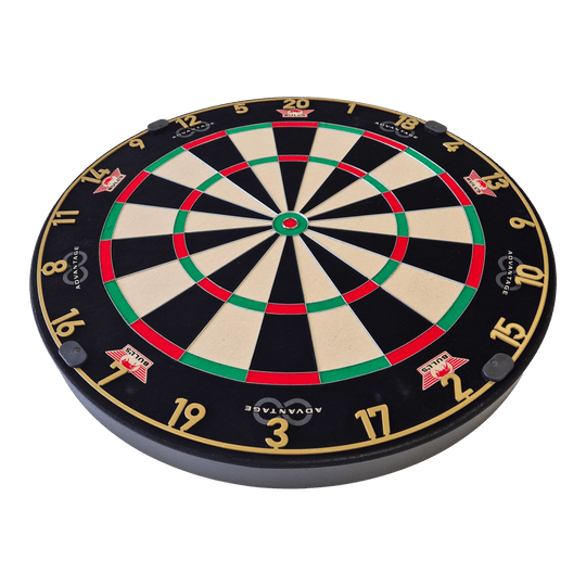 Bulls NL Advantage 8 Steeldartboard Auf dem Bild ist das Bulls NL Advantage 8 Steeldartboard zu sehen. Es eignet sich ideal für ambitionierte Dartspieler.