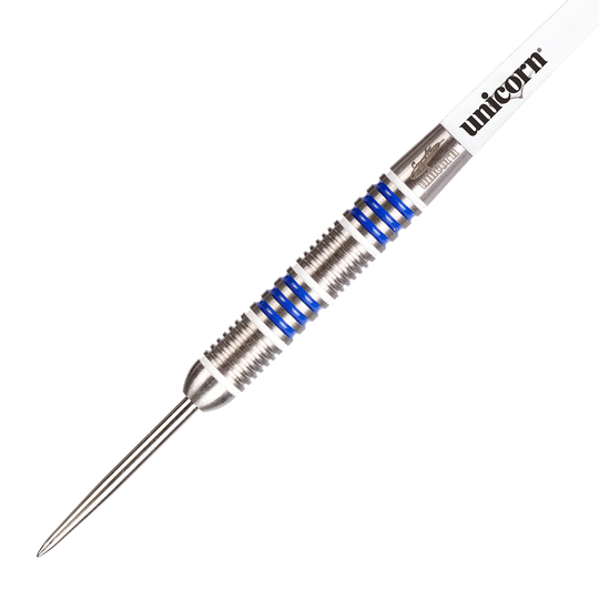 Unicorn Silver Star Var.4 Gary Anderson Steeldarts Auf dem Bild ist ein Set Unicorn Silver Star Var.4 Gary Anderson Steeldarts zu sehen. Die Darts sind aus Metall und für den Steeldart geeignet.