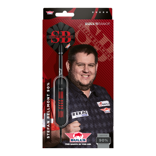 Dardos blandos Bulls NL Stefan Bellmont, 90 unidades, 20 g Die Bulls NL Stefan Bellmont 90 Softdarts - 20g sind abgebildet. Es handelt sich um hochwertige Softdarts für anspruchsvolle Spieler.
