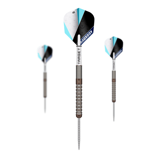 Target Adam Lipscombe Swiss Points Steeldarts - 25g Abgebildet sind die Target Adam Lipscombe Swiss Points Steeldarts. Dieses Dart-Set zeichnet sich durch besondere Präzision aus.