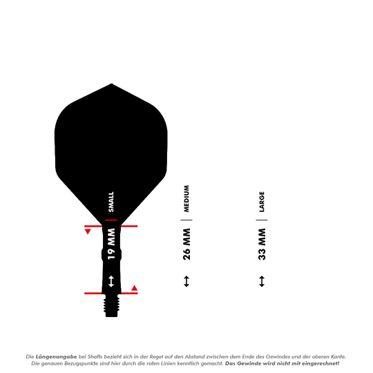 L-Style L-Sytem Flights - Clear Red-190 Das Bild zeigt Dart-Flights als Zubehör. Es handelt sich um LStyle L-System Flights.