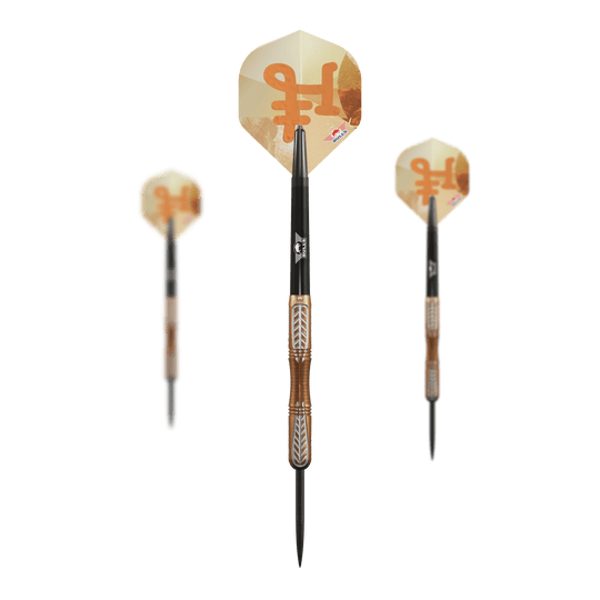 Dardos Bulls NL Bronzo True Steel - 23 g Auf dem Bild sind die Bulls NL Bronzo True Steeldarts - 23g als Set zu sehen. Das Set enthält mehrere Darts für das Spiel.