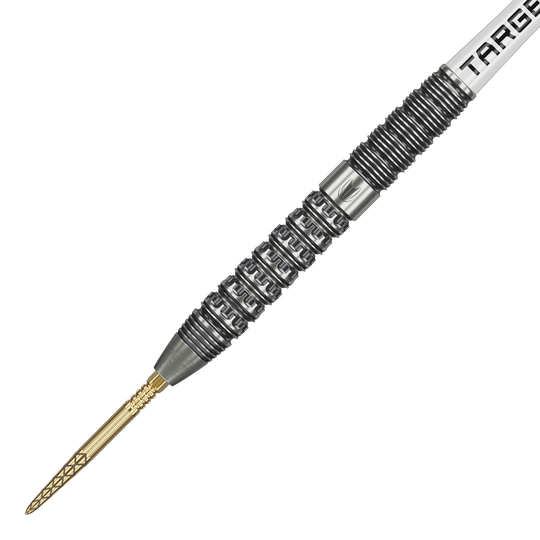 Dardos de acero Target Redux 01 Swiss Point Gezeigt werden die Target Redux 01 Swiss Point Steeldarts. Diese Darts sind bekannt für ihre innovative Technologie.