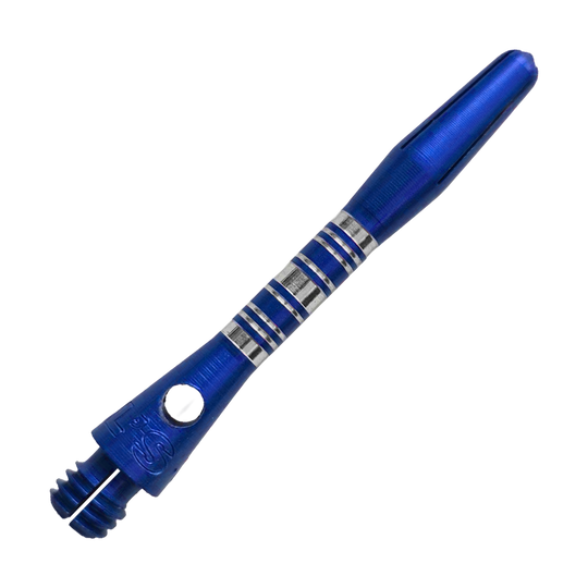 Bulls NL Supra Aluminium Shafts - Blau - 34 mm Bulls NL Supra Aluminium Shafts, blau und 34 mm lang, sind abgebildet. Diese Schäfte sind ideal für Dartspieler, die Wert auf Haltbarkeit legen.