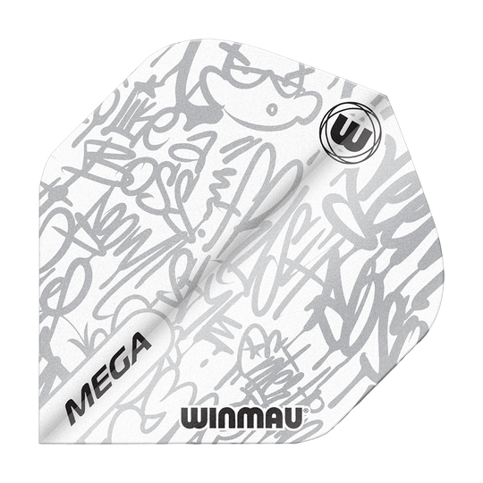 Winmau Mega White Standard Flights