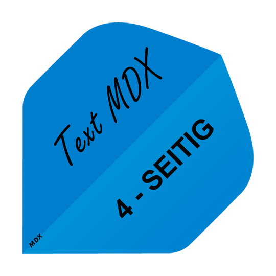 4-Seitig Bedruckte Flights - Wunschtext - MDX