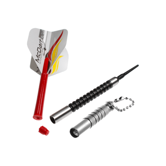 Bullet Shaftrestentferner Das Bild zeigt noch einmal einen Bullet Shaftrest Entferner in Silber. Es ist ein Werkzeug zum Entfernen von Shaftrests bei Dartpfeilen.