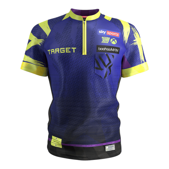 Target Luke Littler Dartshirt 2026 Hier ist das Target Luke Littler Dartshirt 2026 abgebildet. Das Shirt eignet sich ideal für Dartspieler.