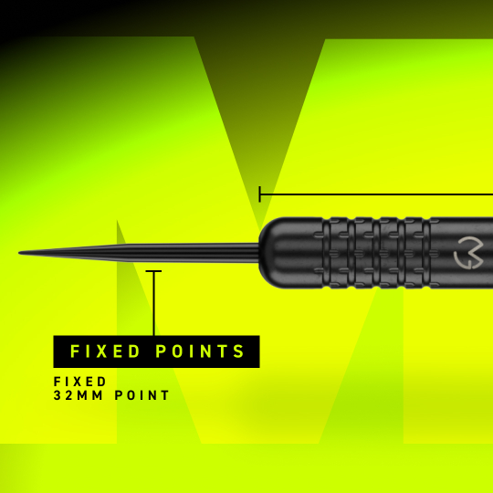 Winmau Michael Van Gerwen mosazné Steeldarts - 21g Das Bild zeigt Winmau Michael Van Gerwen Core Brass Steeldarts mit 21g Gewicht. Es sind klassische Steeldarts.